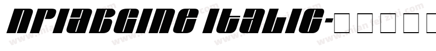 NPIAbgine Italic字体转换